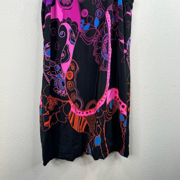 Tibi New York Women's M Multicolor Geometric Halter Bubble Hem Dress‎ - Picture 5 of 11